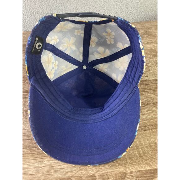 CR Surf Costa Rica Blue Floral Snapback Hat Unisex Adjustable Summer - Picture 7 of 8